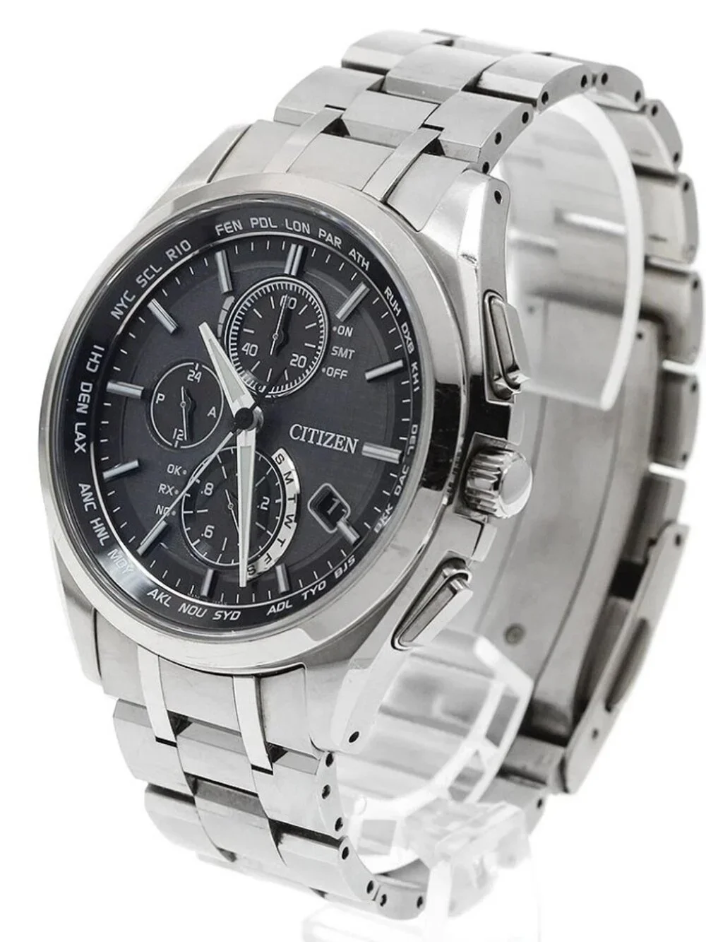 CITIZEN Atessa AT8040-57E/H804-T018696 Solar Powered Radio Men's Watch_968613